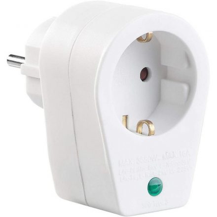  Grounded intermediate socket, overvoltage. with protection 0020000103