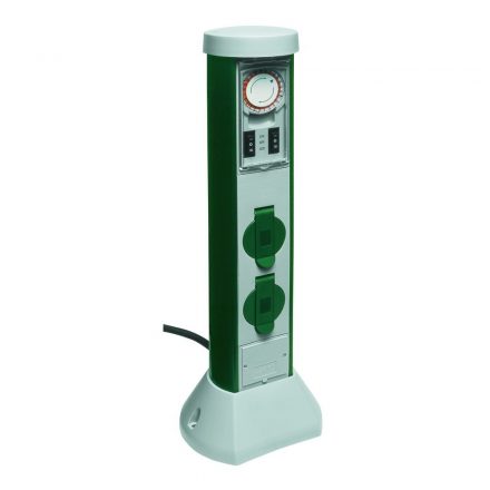  Garden energy pole with 2 plugs, mechanical timer, 5m GreenCraft 0068206251