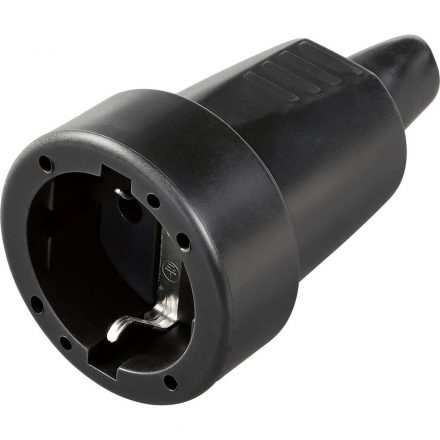  Grounded swing socket (PVC) center ex., black 0138H