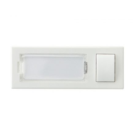  Door bell push button with name plate number 1 white 04250