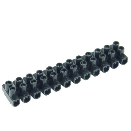  Terminal block 2 screws 6.0 mm 12p 2pcs black blister 0508415555