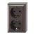  BUSINESS LINE 2 plug, outside the wall, brown 0510076777