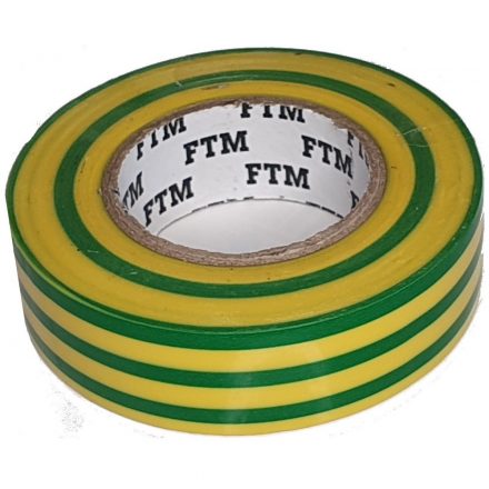 Insulation tape, 19mm x 20m, green/yellow 0693H