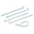  Cable tie, reusable, 200x7.6mm, white, 25pcs 08315