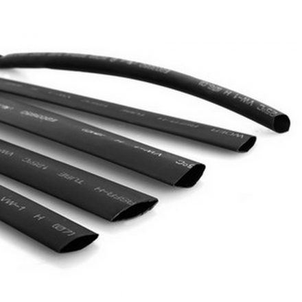  Heat shrink tube set, 20cm, black, 5pcs/cs. 08321