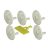  Child protection plug set, with extraction key, white, 5 pcs 09130