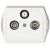  TREND antenna socket (SAT), white 20874