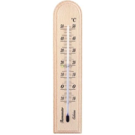  Thermometer indoor wood 42x205mm natural 3000204