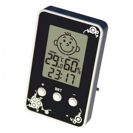  Thermometer / hygrometer SMILE indoor, climate comfort, black 3008835