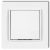 MINI push button with frame white 4103H