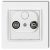  MINI TV socket (end 2dB) with frame white 4109H