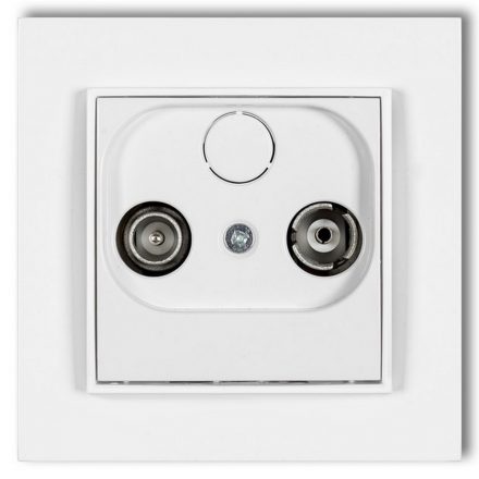  MINI TV socket (through 9dB) with frame white 4110H