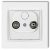  MINI TV socket (end 2dB) with frame matt white 4169H