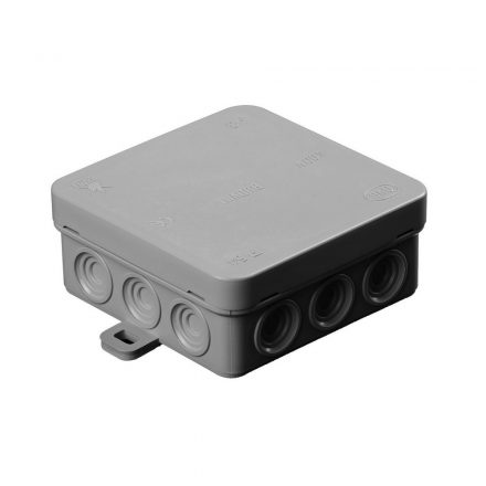  Connection box, outside the wall, 85x85x40mm, gray IP54 5221H