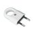  Ungrounded "EURO" swing plug with pull-out lug white 63073