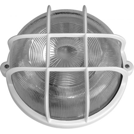  Boat light, round, with plastic grid 100W, white 6927H