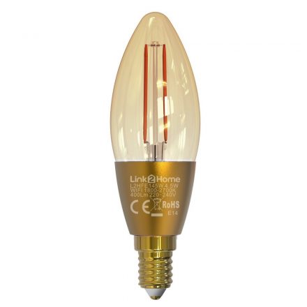  L2H Pro E14 4.5W 400lm smart bulb candle filament 1800-2700K C35 8008H