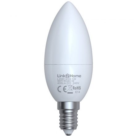  L2H Pro E14 4.5W 345lm smart bulb candle 2700-6500K + RGB 8014H