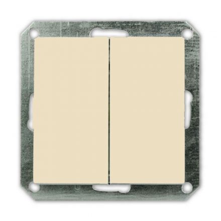  OPAL double toggle switch without frame, beige 8723H