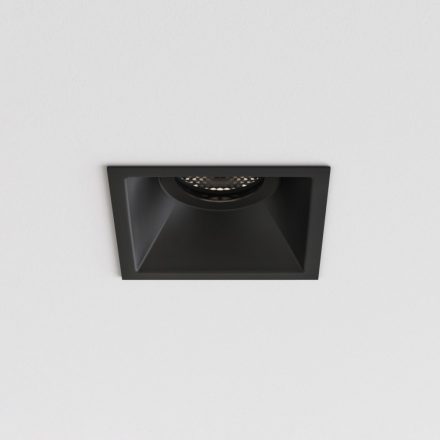  Astro Minima Slimline Square Fixed Fire-Rated Ip65 1249039 Recessed Ceiling Lamp Black