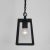  Astro Calvi 1306003 Outdoor Pendant Black Transparent Metal