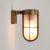 Astro Cabin 1368008 Outdoor Wall Light Antique Brass Opal Metal