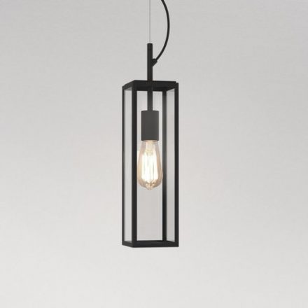  Astro Harvard 1402013 Outdoor Pendant Black Transparent Steel Glass