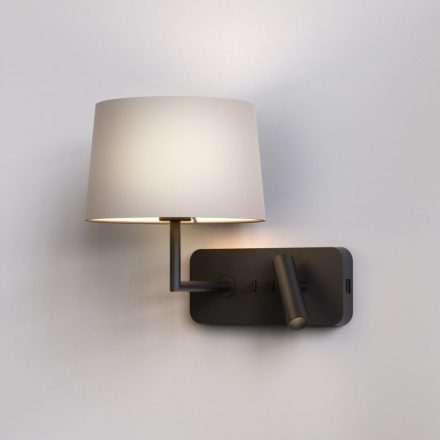  Astro Side By Side Grande USB 1406013 Wall Reading Lamp Black