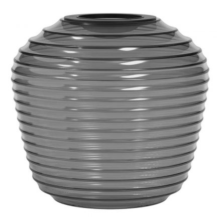 Nara Taper Ribbed Glass - Smoke