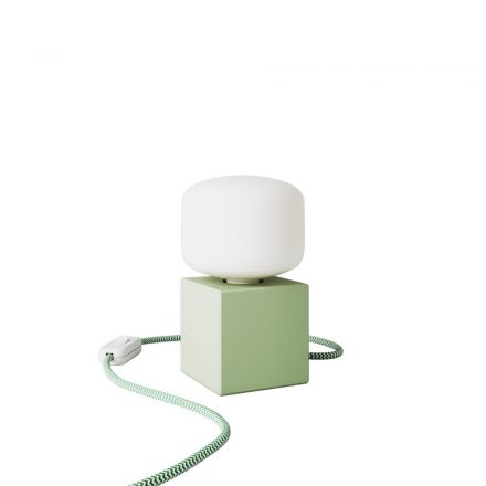  Green table lamp - Cubetto