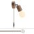  Postaluce lamp with adjustable wooden hinge, British plug