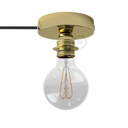  Spostaluce, the metal light source with E27 threaded socket, textile cable and side openings