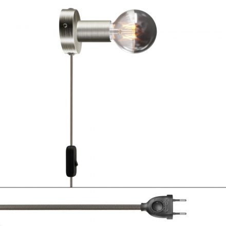  Spostaluce metal lamp with two-pole connector