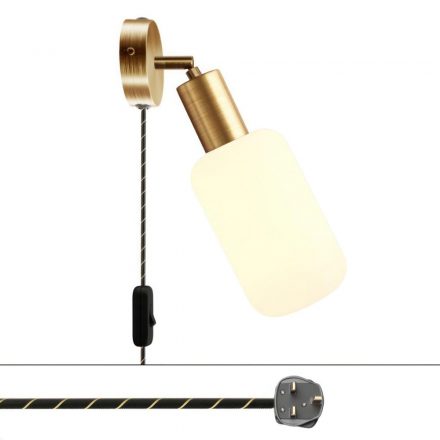  Spostaluce Lamp with adjustable metal hinge, two-pole plug