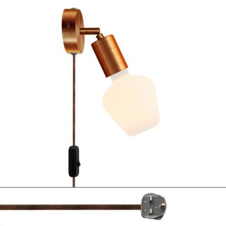  Spostaluce Lamp with adjustable metal hinge, two-pole plug