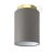  Fermaluce Metal Cylinder with lampshade, Ø 15cm h18cm, metal-coated wall or ceiling lamp