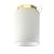  Fermaluce Metal Cylinder with lampshade, Ø 15cm h18cm, metal-coated wall or ceiling lamp