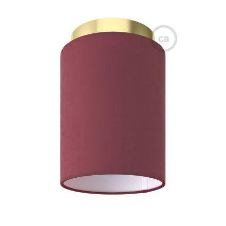  Fermaluce Metal Cylinder with lampshade, Ø 15cm h18cm, metal-coated wall or ceiling lamp