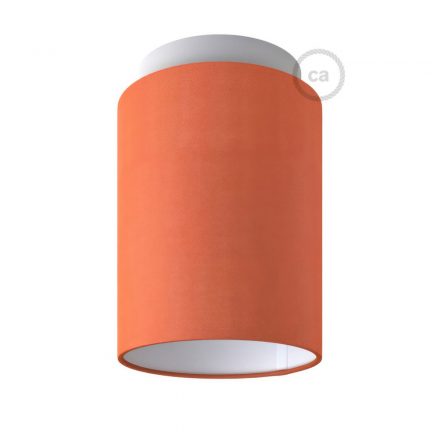  Fermaluce Color Cylinder with lampshade, Ø 15cm h18cm, metal wall or ceiling lamp