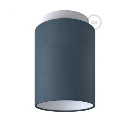  Fermaluce Color Cylinder with lampshade, Ø 15cm h18cm, metal wall or ceiling lamp