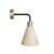  Fermaluce lamp with wooden cone-shaped lampshade and curved arm