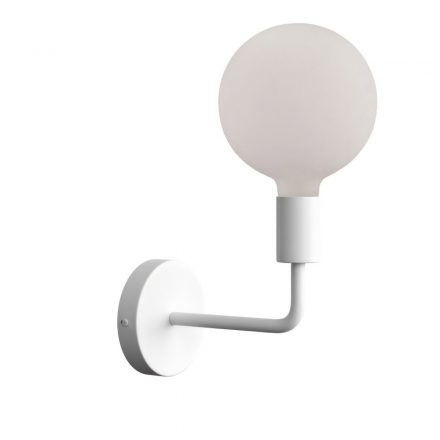 Fermaluce Metal, metal wall lamp with curved arm