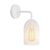  Fermaluce Metal wall lamp with Ghostbell lampshade and curved arm