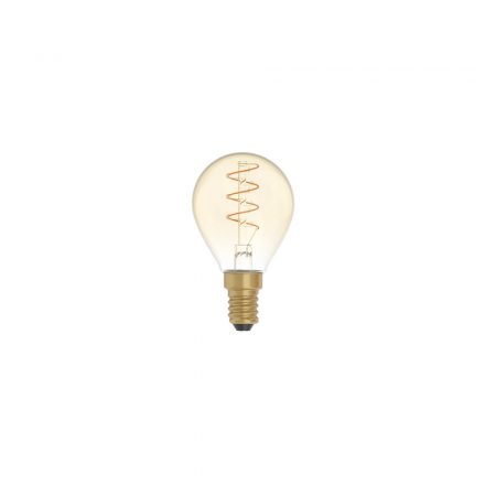  LED gold bulb carbon line curved spiral fiber mini sphere G45 2.5W 136Lm E14 1800K adjustable - C02