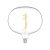  LED transparent bulb Ellipse 220 10W 1100Lm E27 2700K adjustable - H02