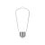 LED milk glass Edison bulb ST64 4W 470Lm E27 2700K - M03