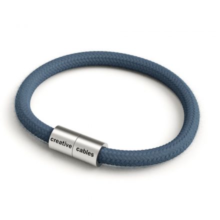  Matte silver bracelet with magnetic clasp and RC30 cable