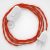  Lamp cable, TM15 orange rayon 1.80 m. Off switch and plug color.