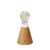  Portable and rechargeable Cabless11 lamp with drop bulb, suitable for lampshades