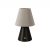  Portable and rechargeable Cabless11 lamp with drop bulb and lamp shade